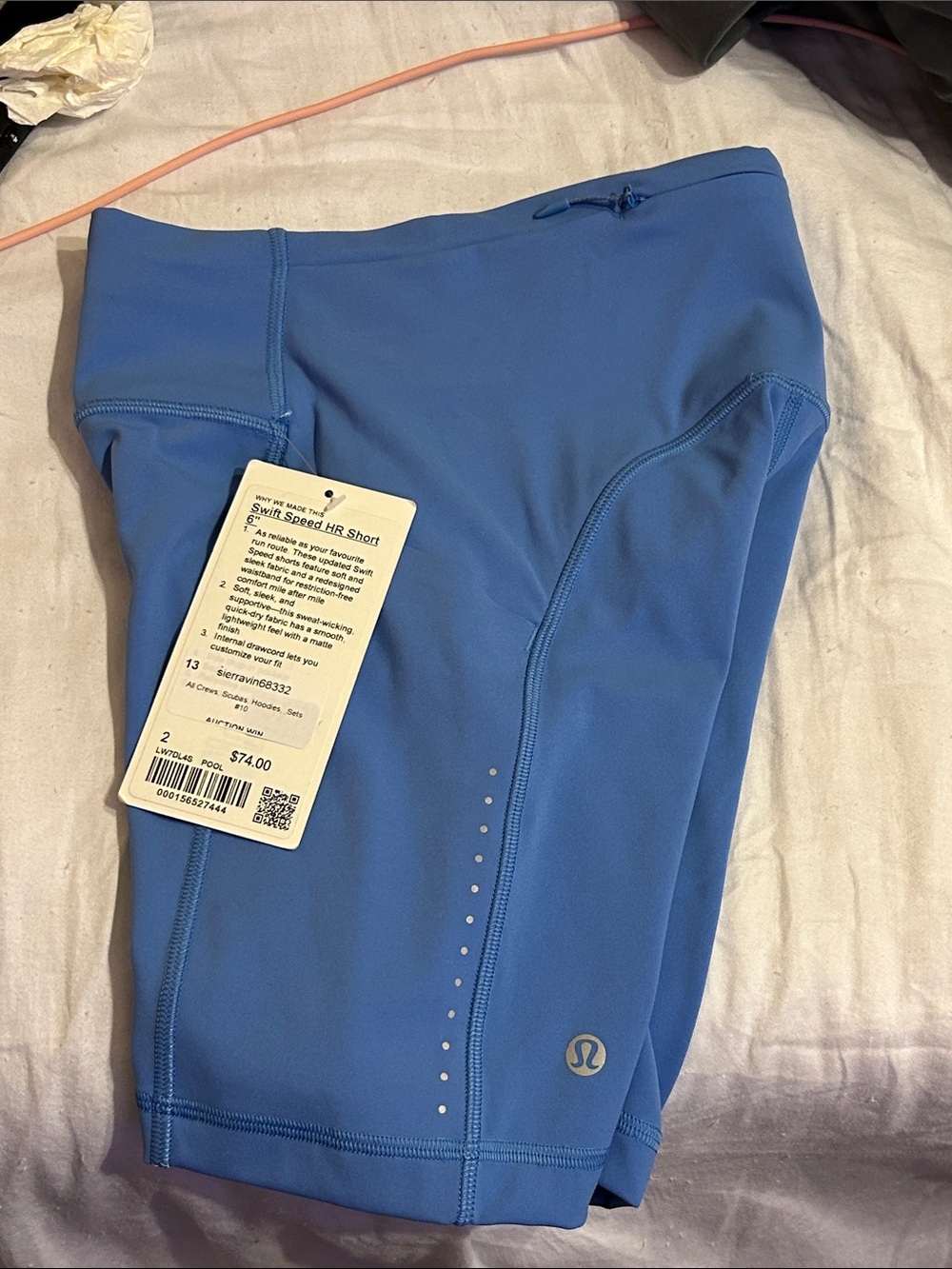 Lululemon Swift Speed HR Short 6”